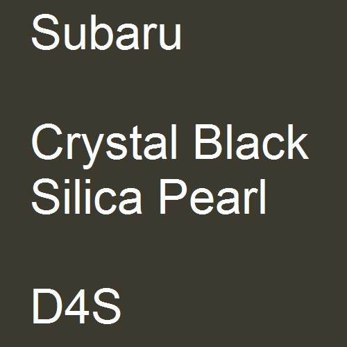 Subaru, Crystal Black Silica Pearl, D4S.